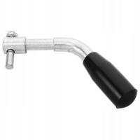 SOLIDNY UCHWYT DO DRZWI PIECA KOMINKOWEGO CZARNY METAL