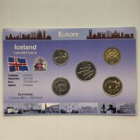 43825. Islandia, set menniczy w oryginalnym opakowaniu (5 monet)