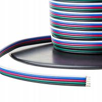 KABEL PRZEWÓD DO TAŚMY LED RGBW 5 ŻYŁ - 1 METR