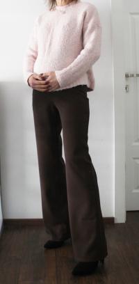 SPODNIE WYJŚCIOWE CIĄŻOWE BRĄZ