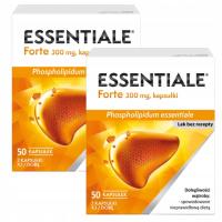 2x Essentiale Forte Na wątrobę 300 mg 50 kapsułek