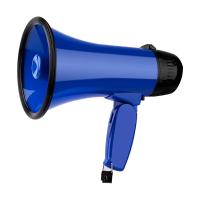 .Portable Bullhorn Megaphone 25W Bullhorn Speaker Recording Voice Blue