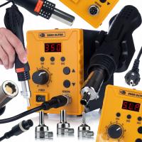 STACJA LUTOWNICZA HOT AIR ROSFIX 858D ULTRA 700W 3 PAMIĘCI SPAWARKA PLASTIK