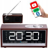 Radiobudzik Blaupunkt CR60BT brązowy z Bluetooth i radiem FM