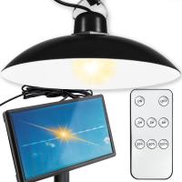 LAMPA SOLARNA ŻYRANDOL LED WISZĄCA OGRODOWA ZEWNĘTRZNA PANEL + PILOT