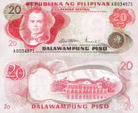Filipiny ND 1970 - 20 piso - Pick 150 UNC