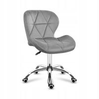 Офисное вращающееся велюровое кресло для гостиной Mark Adler Future 3.0 Grey Velur