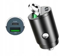100W/200W Mini ładowarka samochodowa QC3.0 PD 12-24V lżejsza szybka