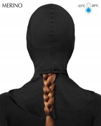 Kominiarka MERINO wool Termiczna narciarska motocyklowa kask kucyk wełna