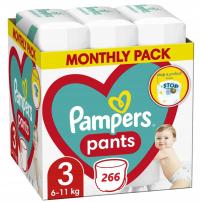 Pieluchomajtki Pampers Pants Rozmiar 3 266 szt.