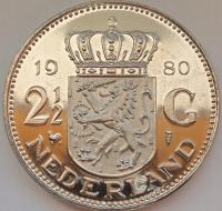 Holandia 2,5 Gulden 1980 Mennicza (UNC)