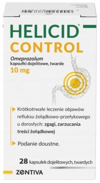 Helicid control lek zgaga refluks 10 mg 28 kapsułek
