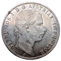 NumisMATI k865 1 floren 1860 Franciszek Józef, srebro