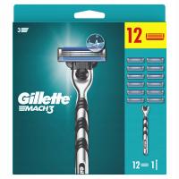 Gillette Mach3 бритва 12 лезвий