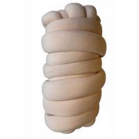 Gruba włóczka DIY na warkocz i ochraniacz do łóżeczka oraz poduszki