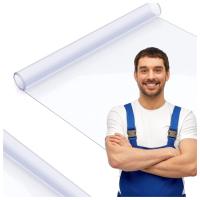 ФИЛЬМ ПВК ПРОЗРАЧНОГО ПРОЗРАЧНОГО КРЕНА 1.4 М СИЛЬНЫЙ ТОЛСТЫЙ ПОКРЫВАЯ ФИЛЬМ ПВК