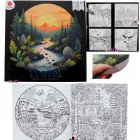 KOLOROWANKA dla dorosłych ANTYSTRESOWA TRAVEL wersja 2 128 stron 25x25cm
