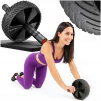 Kółko roller do ćwiczeń mięśni brzucha AB WHEEL trening ABS fitness mocne