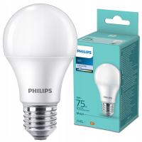 Светодиодная лампа E27 A60 10W = 75W 1055LM 4000K нейтральная премиум Philips
