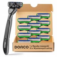 Maszynka do Golenia Brody Głowy Meska 6 Ostrzy Dorco Pace6 rączka+12 wkłady