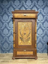 Unikatowa stara drewniana ręcznie malowana unikatowa bieliźniarka