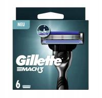 ЛЕЗВИЯ ДЛЯ БРИТВЫ GILLETTE MACH3 6 ШТ.