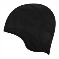 Czepek pływacki na długie włosy i uszy Aqua-Sport Ear Cap Black