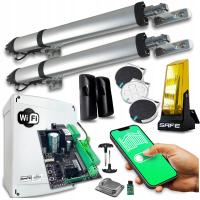 Двухстворчатый привод ворот комплект 8 м лампа 3 пульта дистанционного управления WiFi торговый автомат 200 кг