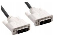KABEL PRZEWÓD DVI DVI-D - DVI-D DUAL LINK 24+1 2M BIAŁY