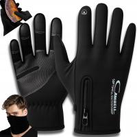 Rękawiczki Zimowe Dotykowe Ciepłe Sportowe Rowerowe Do Telefonu Wodoodporne