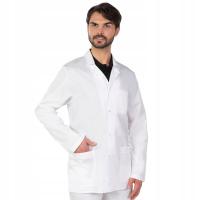 Fartuch medyczny męski biały laboratoryjny dla studentów lekarski