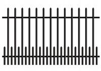 Przęsło ogrodzeniowe Typ KPZ kolor Czarny Ocynkowane RAL 9005 marki Polbram