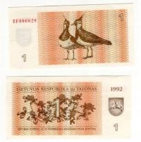 LITWA 1992 1 TALONAS