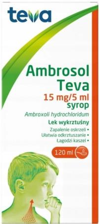 Отхаркивающий сироп Teva Ambrosol 15 мг/5 мл 120 мл