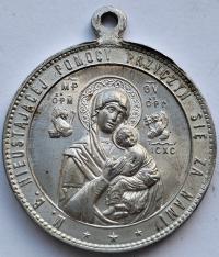 MEDALIK - MATKA BOSKA Z DZIĘCIĄTKIEM - MODLITWA KOŚCIÓŁ 30MM