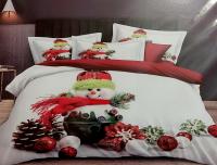 Pościel świąteczna 160x200 cm 4 Częściowa z prześcieradłem wzór 47