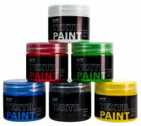 Набор из 6 красок для рисования темной хлопчатобумажной ткани набор из 6 цветов 6x50ml