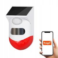 SYRENA SOLARNA ALARM 120DB CZUJNIK PIR TUYA SMART WiFi