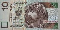 Banknot 10 złotych (1994) - Mieszko I seria JB UNC