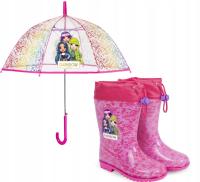 ZESTAW Kalosze dziecięce + parasol 98325 RAINBOW HIGH 28/29
