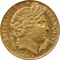 Francja, Ceres, 20 franków 1851, Paryż