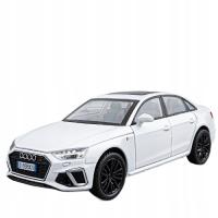AUDI A4 METALOWY MODEL SAMOCHODU 1:32 DŹWIĘK ŚWIATŁO PREZENT BIAŁY