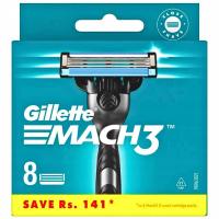 Gillette Mach3 x 8 лезвий для бритья острые эффективные оригинальные Mach 3