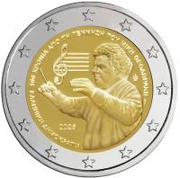 Греция 2 евро 2025-Микис Теодоракис