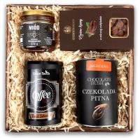 Подарочная корзина набор кофе шоколад мед подарок