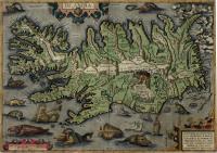 Исландия карта 30x40cm 1592r. M35
