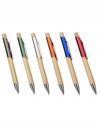 DŁUGOPISY REKLAMOWE z grawerem FIRMOWE Z LOGO bambusowe BALIS 50 SZTUK