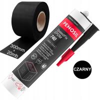 EPDM 300mm Membrana Taśma Hydroizolacja Okna Dach Taras + KLEJ do EPDM