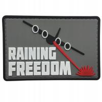 Naszywka WARAGOD Raining Freedom PVC Patch Red