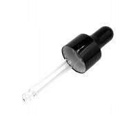 Стеклянная пипетка-капельница для бутылки 10 мл черный